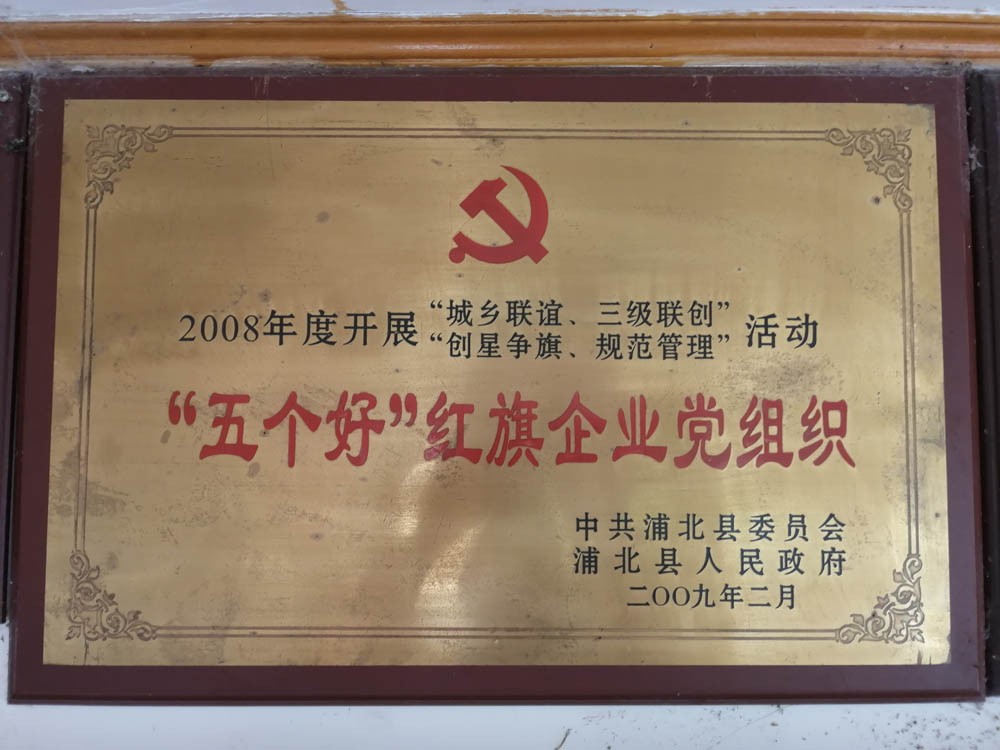 “五个好”红旗企业党组织